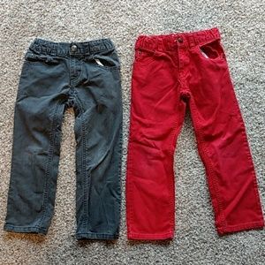 Two pairs of crazy 8 rocker jeans boys 4T
